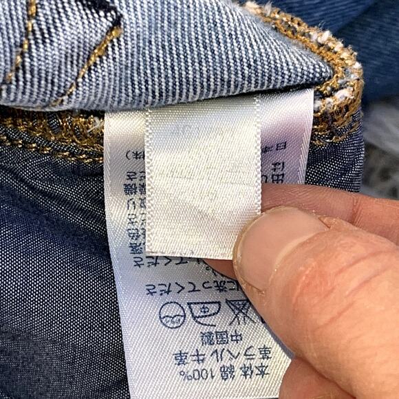 Lands' End Denim Jeans Regular Fit Coupe Simple Womens 30 100% Cotton Petite - Picture 9 of 9